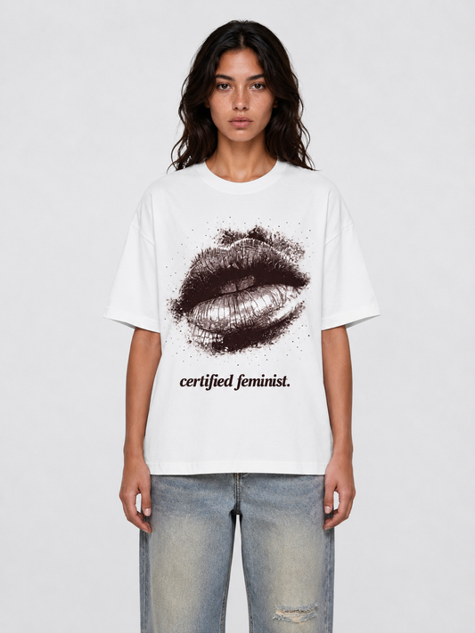 Certified Feminist — Stained Kiss Tee